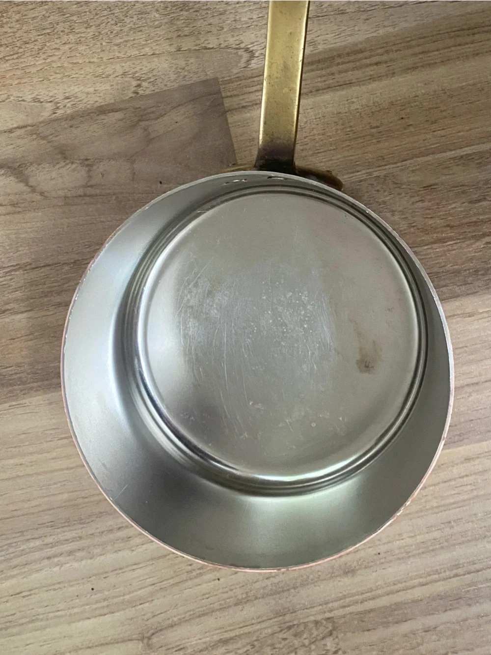 Dae Woo Copper Saucepan with Brass Handle